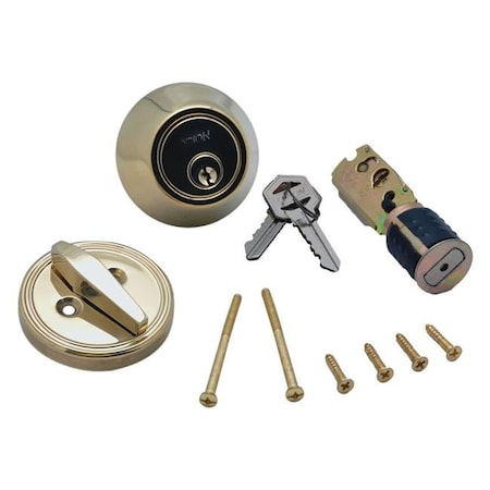 Ap Products AP Products 1212.1180 Dead Bolt Lock Set - Polished Brass 1212.118
